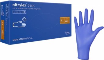 Manusi Ntril Nitrylex® basic Albastre mas „XL„100buc/set