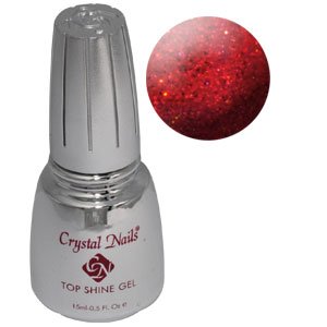 TOP SHINE GEL HOLO RED