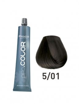Vopsea de păr profesională 5/01 PRO.COLOR 100 ml