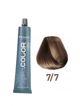Vopsea de păr profesională PRO.COLOR  7/7 100 ml BLOND BEIGE