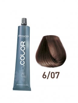 Vopsea de păr profesională PRO.COLOR 100 ml - Pro.Co - 6/07 BLOND INCHIS TUTUN