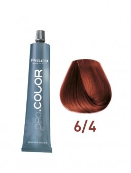 Vopsea de păr profesională PRO.COLOR 100 ml - Pro.Co - 6/4 BLOND INCHIS ARAMIU