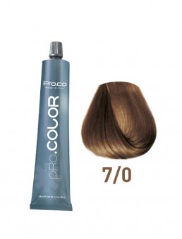Vopsea de păr profesională PRO.COLOR 100 ml - Pro.Co - 7/0 BLOND NATURAL