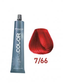 Vopsea de păr profesională PRO.COLOR 7/66 100 ml